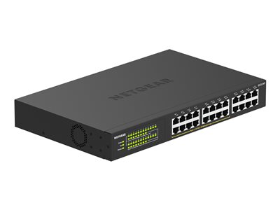 Netgear 24-Port, 16xPoE+ 190W Gigabit UnMaged Switch Desktop/Rack/Metal (GS324P) GS324P-100EUS