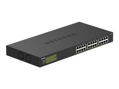 Netgear 24-Port, 24xPoE+ 380W Gigabit UnMaged Sw Desktop/Rack/Metal (GS324PP) GS324PP-100EUS