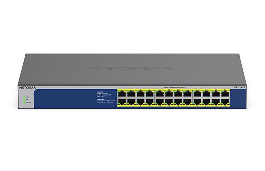 NETGEAR 24PT GIGE UNMNGED SWTCH W/ POE++ GS524PP-100EUS