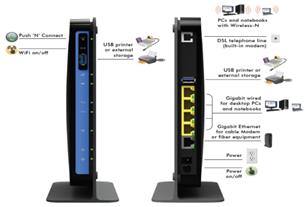 Netgear DGND3800B ADSL/DSL Wifi router