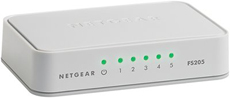 NETGEAR FS205 - Přepínač - neřízený - 5 x 10/100 - desktop FS205-100PES