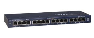 NETGEAR GS116 16 Port Gigabit Desktop Switch - Přepínač - 16 x 10/100/1000 - desktop GS116GE