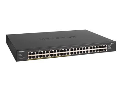 NETGEAR GS348PP - Přepínač - neřízený - 48 x 10/100/1000 (24 PoE+) - desktop, Lze montovat do rozva GS348PP-100EUS
