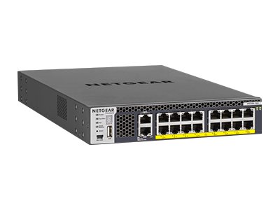 NETGEAR M4300-16X - Přepínač - L3 - řízený - 16 x 100/1000/2.5G/5G/10GBase-T (PoE+) - Lze montovat XSM4316PA-100NES