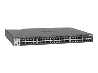 NETGEAR M4300-48X - Přepínač - L3 - řízený - 48 x 10 Gigabit Ethernet + 4 x sdílené 10 gigabitové S XSM4348CS-100NES