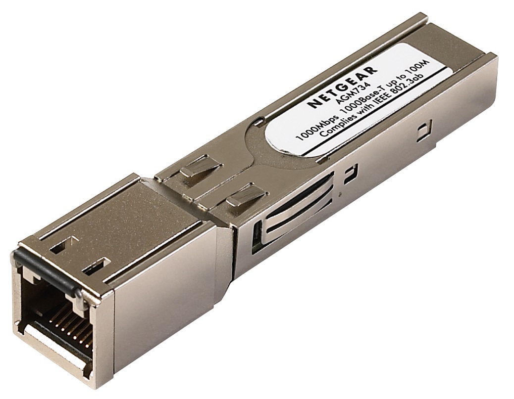 NETGEAR ProSafe AGM734 - Transceiver modul SFP (mini-GBIC) - GigE - 1000Base-T - RJ-45 AGM734-10000S