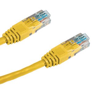 NetX Kabel Patch UTP c6 0,5m žlutý
