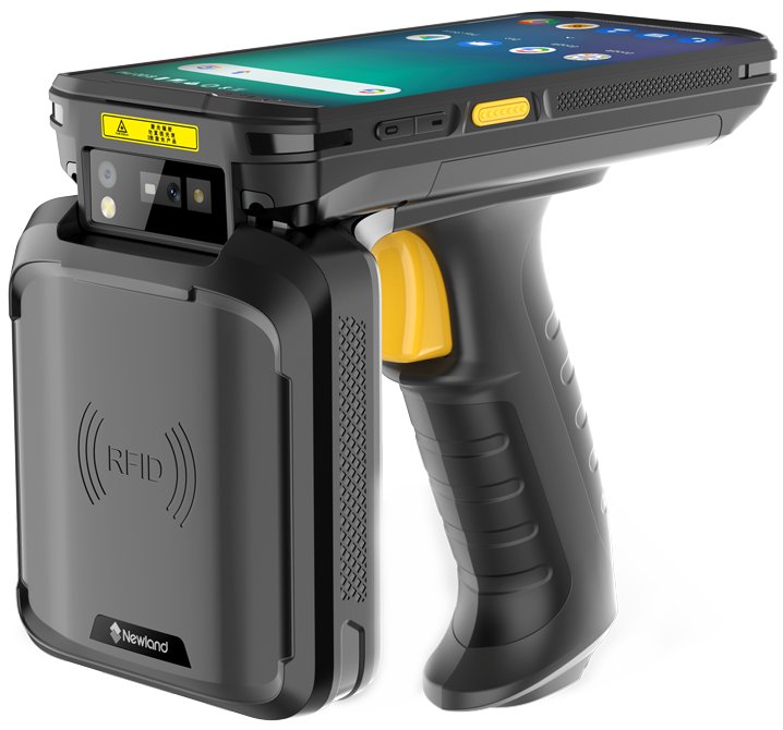 Newland MT93 Pro UHF, 2D, 14 cm (5.5''), GPS, Gun, RFID, Camera, front camera, USB-C, BT, Wi-Fi, Andr NLS-MT9356-W4-UHF1