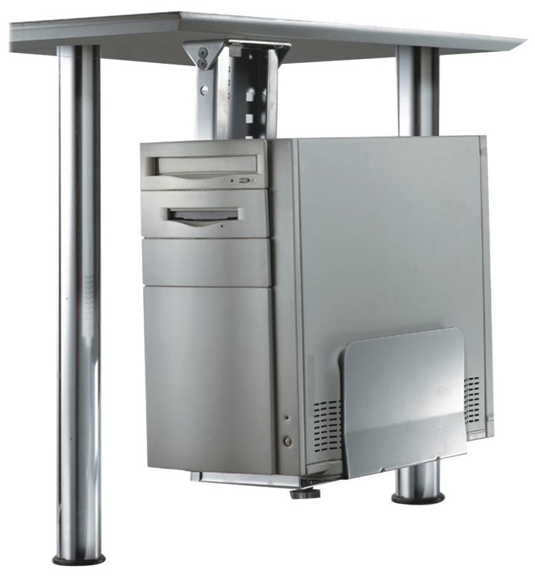 NewStar CPU držiak (výška PC: 39-54 cm / šírka PC: 13-23 cm) CPU-D200SILVER