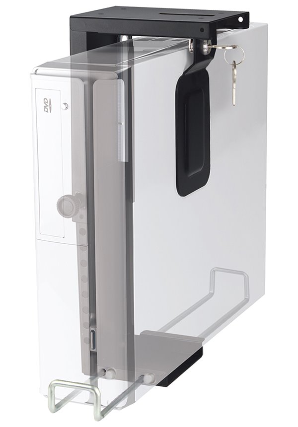 NewStar CPU Holder (height PC: 20-36 cm / width PC: 5-10 cm, lock) CPU-D075BLACK/LK