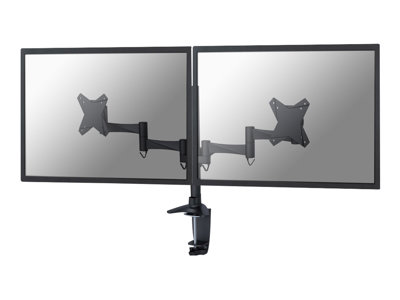 NewStar FPMA-D1330DBLACK - Montáž na stůl pro 2 LCD displeje (nastavitelné rameno) - černá - veliko