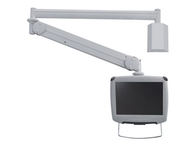 NewStar FPMA-HAW100 - Nástěnná montáž pro lékařský monitor (nastavitelné rameno) - šedá - velikost