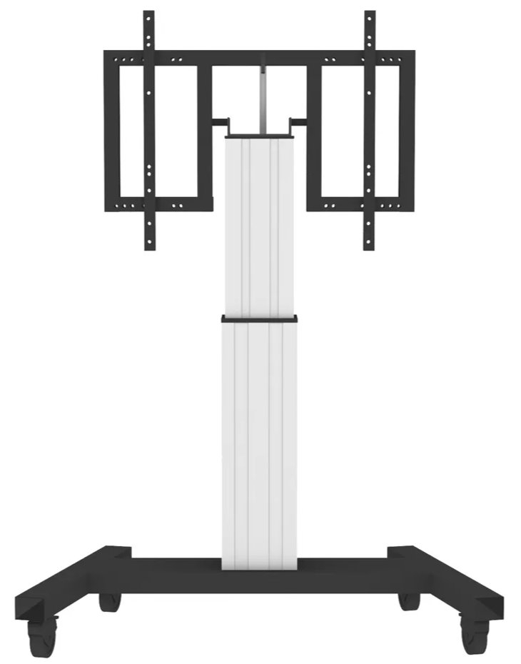 NewStar Motorised Mobile Floor Stand (90 degr tilt) - VESA 200x200 up to 800x600 PLASMA-M2500TSILVER