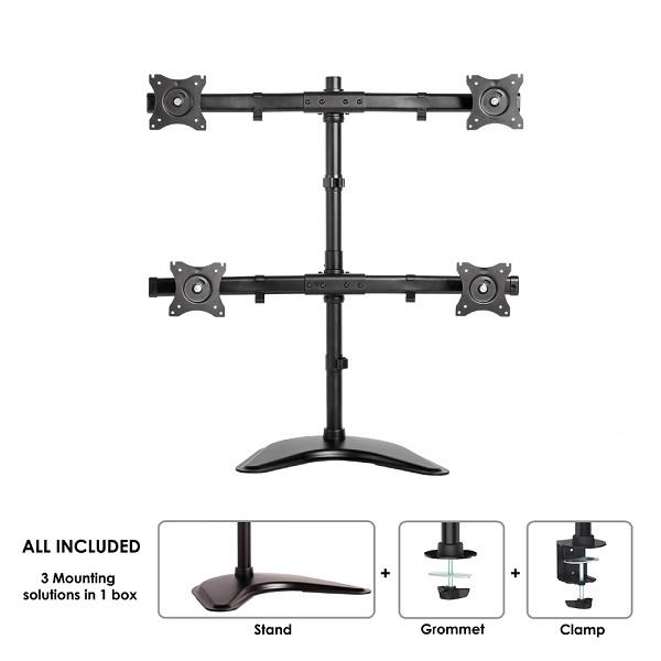 NewStar NeoMounts Desk mount (10 - 27'') NM-D335D4BLACK