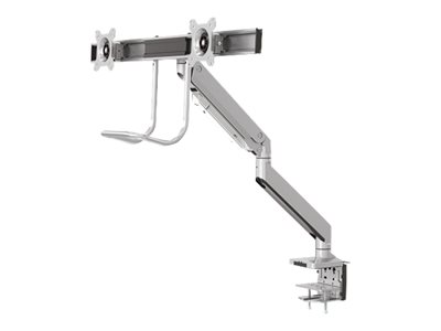 NewStar NeoMounts NM-D775DXSILVER - Montáž na stůl pro 2 LCD displeje (nastavitelné rameno) - stříb