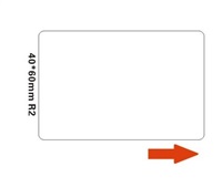 Niimbot štítky R 40x60mm 125ks White pro B21, B21S, B3S, B1 A2A68651201