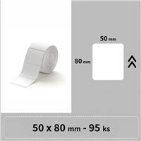 Niimbot štítky R 50x80mm 95ks Bílé pro B21, B21S, B3, B1S A2A88358701