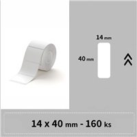 Niimbot štítky RP 14x40mm 155ks Bílé pro D11, D11-M, D110, D110-H A2A08611501
