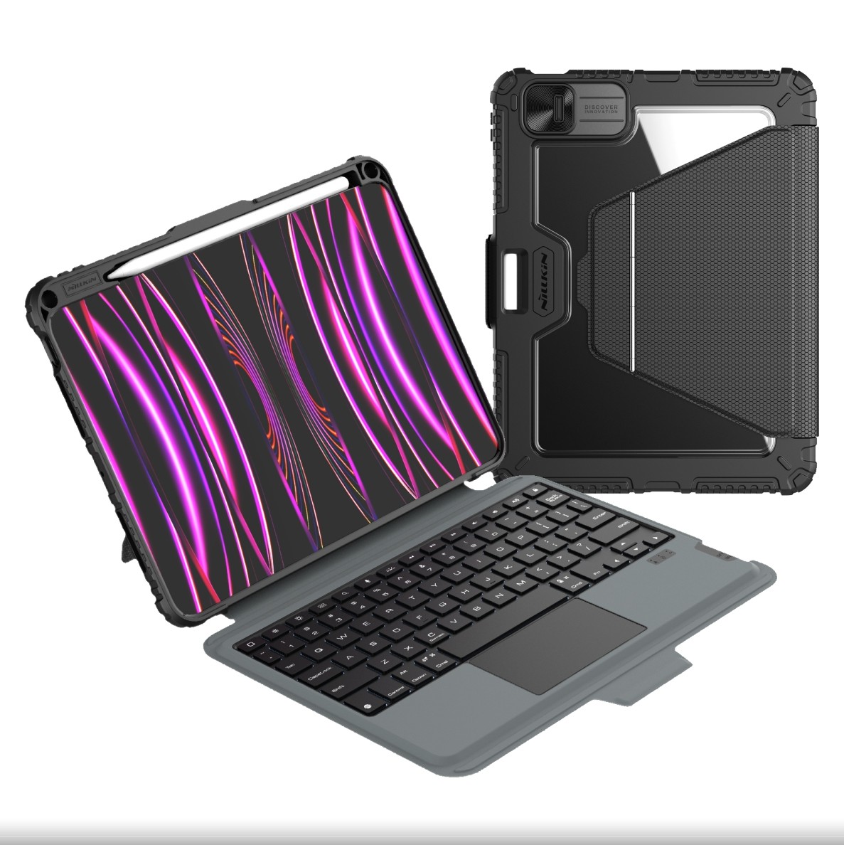 Nillkin Bumper Link Keyboard Case (Backlit Version) pro iPad Pro 11 2024 Black 6902048281653