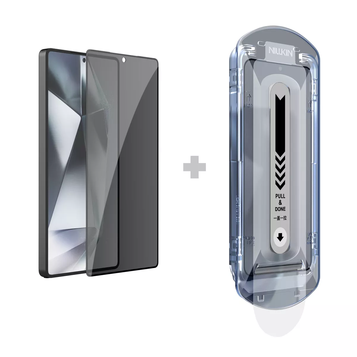 Nillkin Tvrzené Sklo 0.25mm Guardian 2.5D pro Samsung Galaxy S25 Black (s aplikátorem) 6902048291164