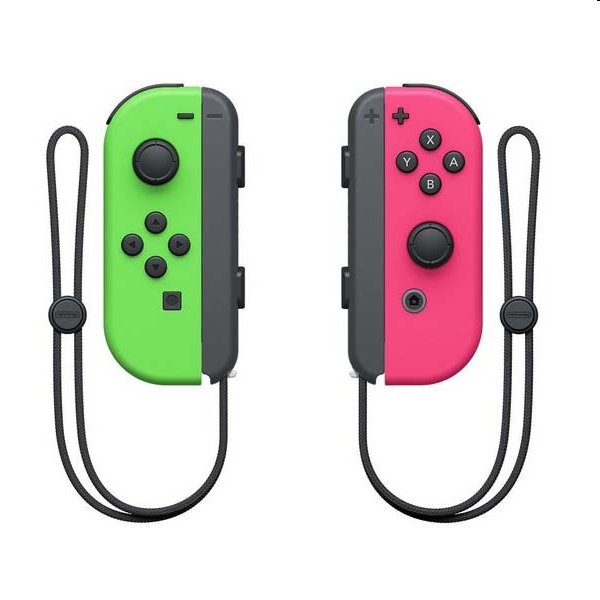 Nintendo Joy-Con Pair, neon green / neon pink HAC-A-JAFFA