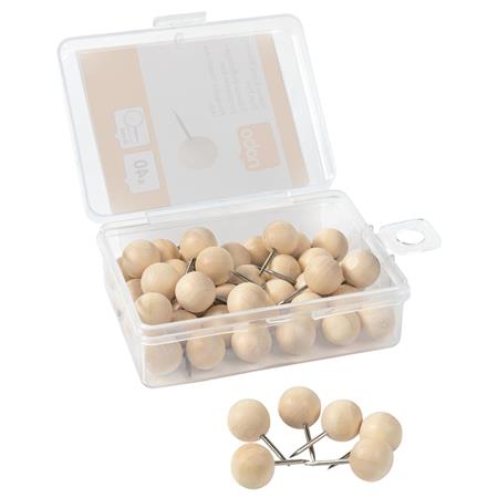 Nobo Dřevěné připínáčky, 40 ks 1915709