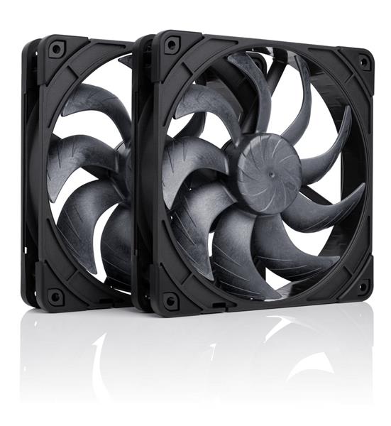 Noctua NF-A14x25 G2 PWM Sx2-PP chromax.black, set 2 ventilátorov 140x140x25mm