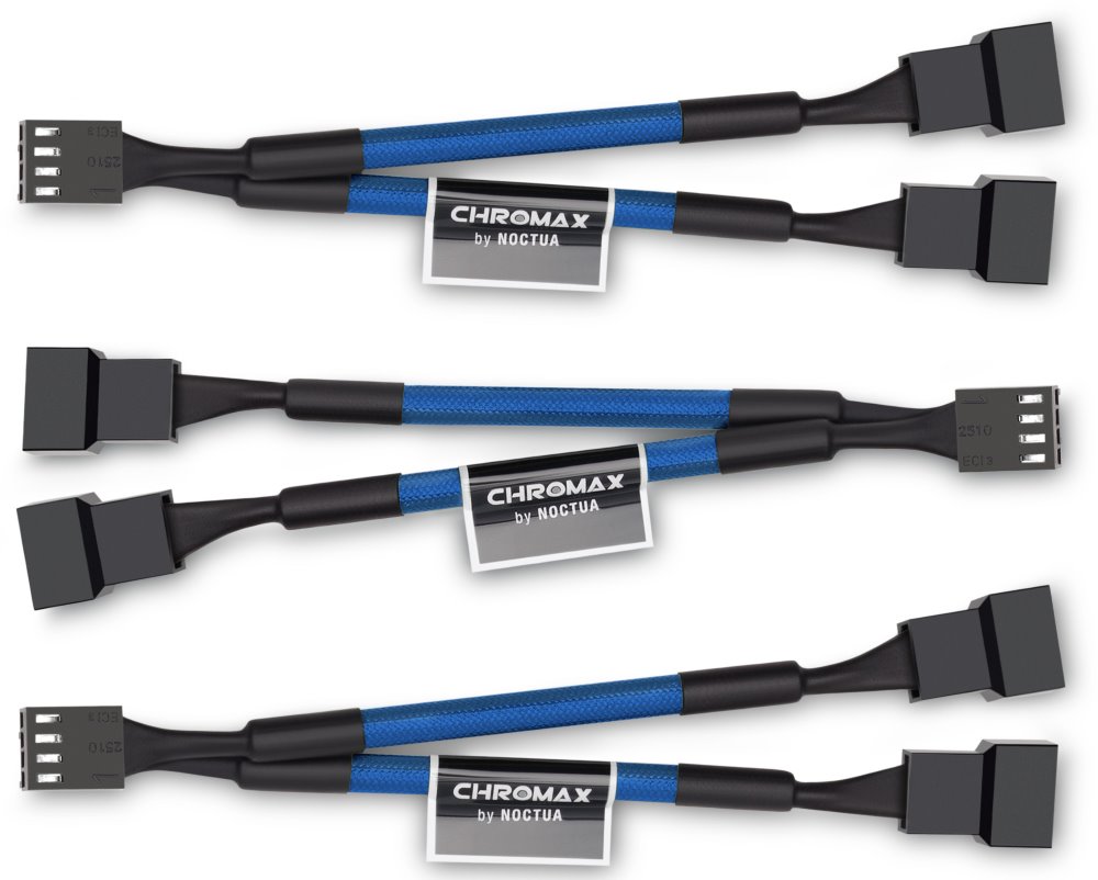 Noctua rozdvojka NA-SYC1 chromax.blue / 1x 4-pin na 2x 4-pin / sada 3ks NA-SYC1.blue