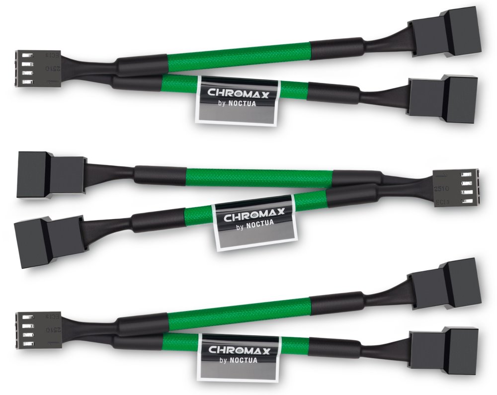 Noctua rozdvojka NA-SYC1 chromax.green / 1x 4-pin na 2x 4-pin / sada 3ks NA-SYC1.green
