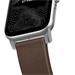Nomad kožený náramok pre Apple Watch 42/44 mm - Modern Brown/Silver Hardware NM1A4RSM00