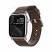 Nomad kožený náramok pre Apple Watch 42/44 mm - Modern Brown/Silver Hardware NM1A4RSM00