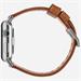Nomad kožený náramok pre Apple Watch 42/44 mm - Modern Brown/Silver Hardware NM1A4RSM00