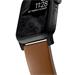 Nomad kožený remienok pre Apple Watch 44-49mm - Modern English Tan/Black Hardware NM01804185