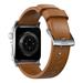 Nomad kožený remienok pre Apple Watch 44-49mm - Modern English Tan/Silver Hardware NM01805885