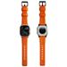 Nomad remienok Rugged Strap pre Apple Watch 44/45/49mm - Ultra Orange/Silver Hardware NM01287285