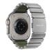Nomad remienok Stratos pre Apple Watch 44-49mm - Forest Green/Natural Hardware NM009568858