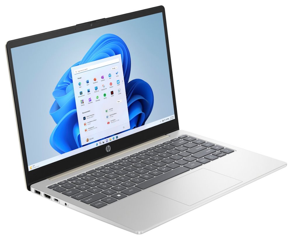 NTB HP Laptop 14-ep0031nc, 14" FHD AG SVA 250 nits, Intel Processor N200, 4GB DDR4, Intel UHD Graphics, Win1 A49MKEA#BCM