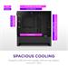 NZXT case H3 Flow, mATX, Airflow Micro Tower, black CC-H31FB-01