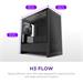 NZXT case H3 Flow, mATX, Airflow Micro Tower, black CC-H31FB-01