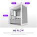 NZXT case H3 Flow, mATX, Airflow Micro Tower, white CC-H31FW-01