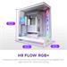 NZXT case H9 Flow RGB, ATX, Large Dual Chamber Mid Tower, white CM-H92FW-R1