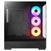 NZXT skříň S5 / ATX / 360mm RGB single-frame reverse fan / 2xUSB 3.2 / USB-C / panoramatická / černá CC-S51FB-01