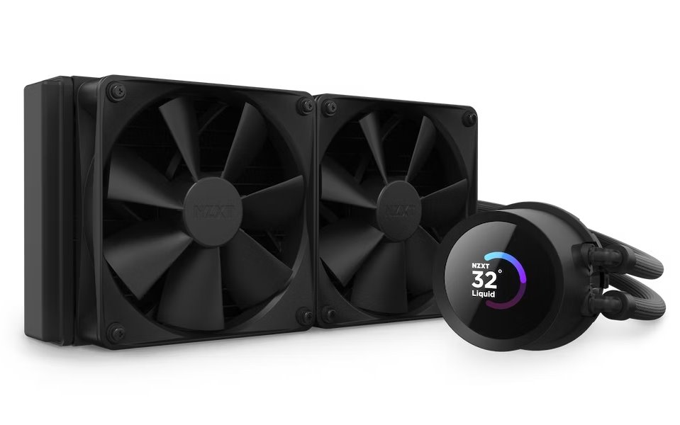NZXT vodní chladič Kraken 240 / 2x120mm fan / 4-pin PWM / LCD disp. / 6 let RL-KN240-B1