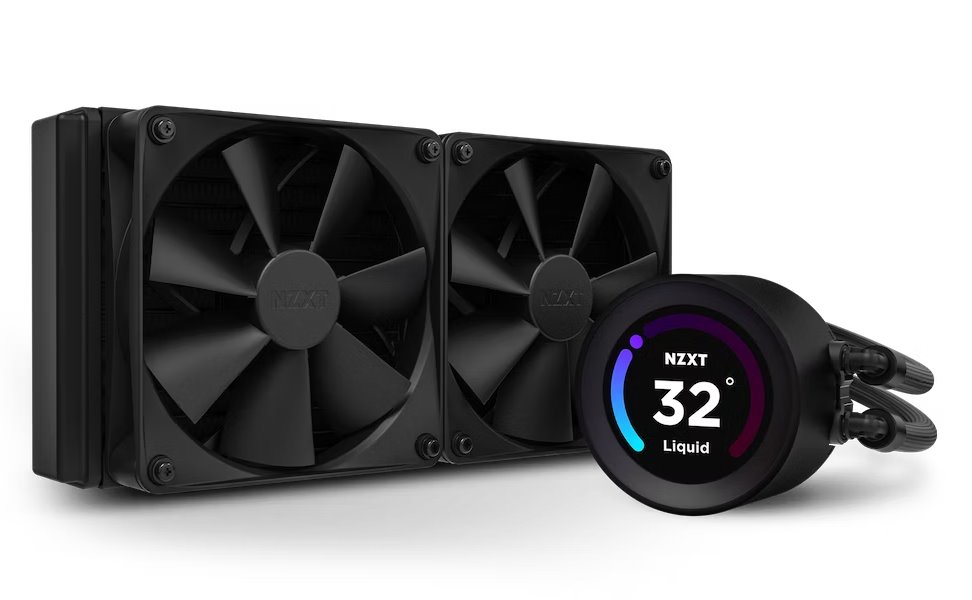 NZXT vodní chladič Kraken 240 ELITE / 2x120mm fan / 4-pin PWM / LCD disp. / 6 let RL-KN24E-B1