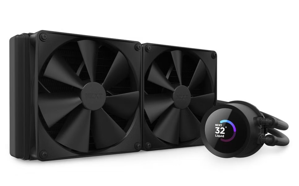 NZXT vodní chladič Kraken 280 / 2x140mm fan / 4-pin PWM / LCD disp. / 6 let RL-KN280-B1