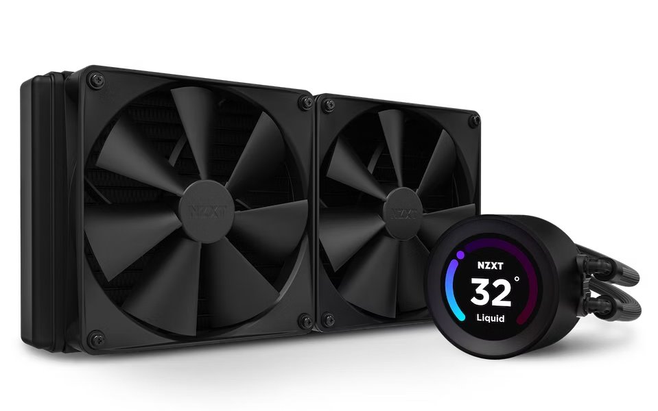 NZXT vodní chladič Kraken 280 ELITE / 2x140mm fan / 4-pin PWM / LCD disp. / 6 let RL-KN28E-B1