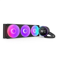 NZXT vodní chladič Kraken 360 ELITE RGB / 3x120mm RGB fan / 4-pin PWM / LCD disp. / 6 let RL-KR36E-B2
