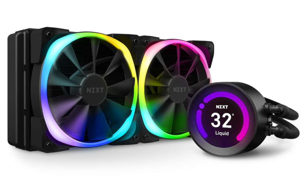 NZXT vodní chladič Kraken Z53 RGB / 2x 120mm fan / LGA 2066/2011(-3)/1366/1156/1155/1151/1150/AM4/ 2,36" dis RL-KRZ53-R1