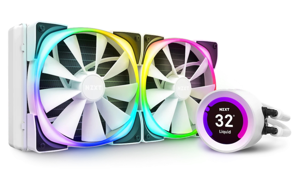 NZXT vodní chladič Kraken Z63 RGB /2x140mm fan/ LGA2066/2011(-3)/1366/1156/1155/1151/1150/AM4 /2.36"LCD disp RL-KRZ63-RW