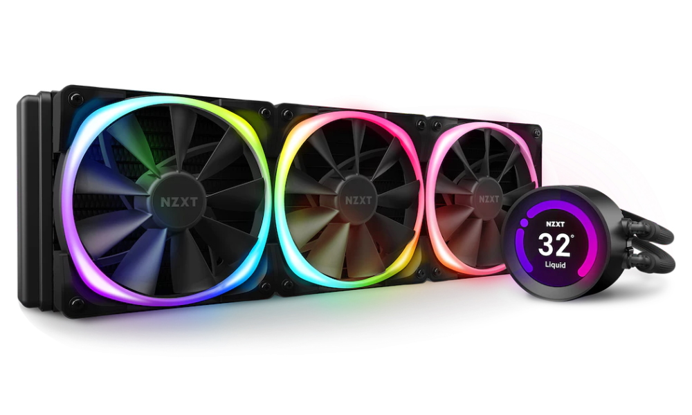 NZXT vodní chladič Kraken Z73 RGB / 3x120mm fan / LGA2066/2011(-3)/1366/1156/1155/1151/1150/AM4 / 2,36" LCD RL-KRZ73-R1